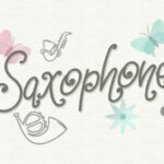 Saxophone Font Poster 1