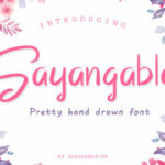 Sayangable Font Poster 1