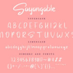 Sayangable Font Poster 4