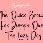 Sayangable Font Poster 5