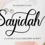 Sayidah Font Poster 1