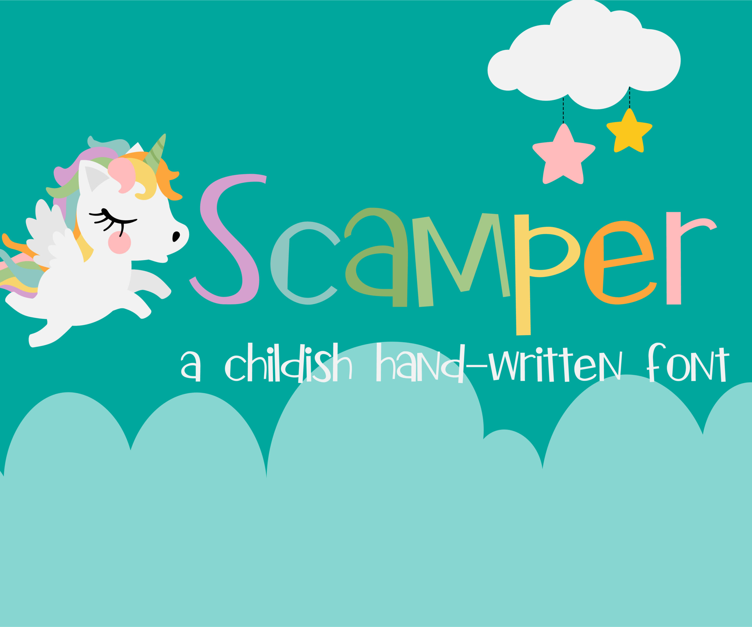 Scamper Font Poster 1