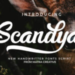 Scandya Script Font Poster 1