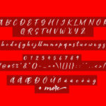 Scarlet Pen Font Poster 6