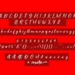 Scarlet Pen Font Poster 6