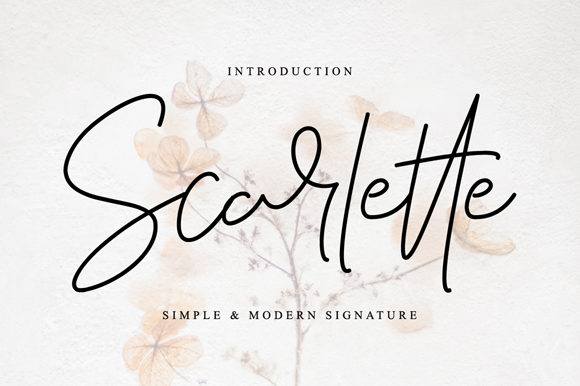 Scarlette Font Poster 1