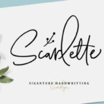 Scarlette Script Font Poster 1