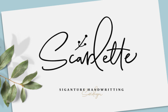 Scarlette Script Font Poster 1