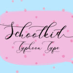 Schoolkid Font Poster 1