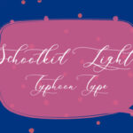 Schoolkid Light Font Poster 1