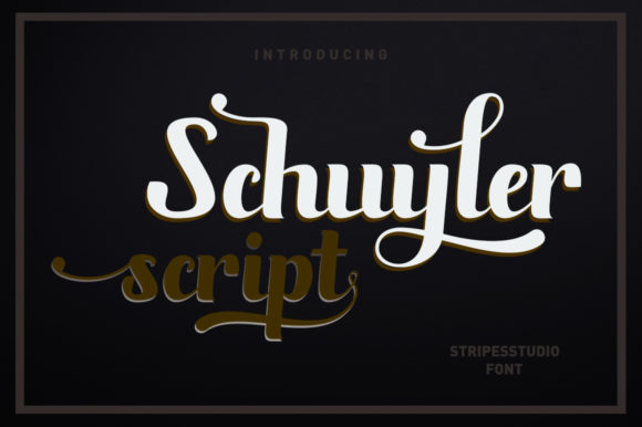 Schuyler Script Font Poster 1