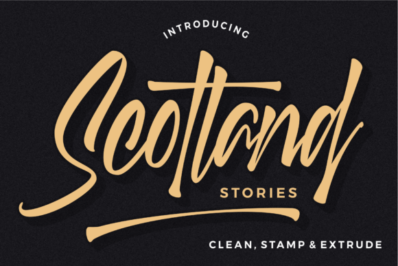 Scotland Stories Font Poster 1