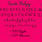Scott Helpy Family Font Poster 6