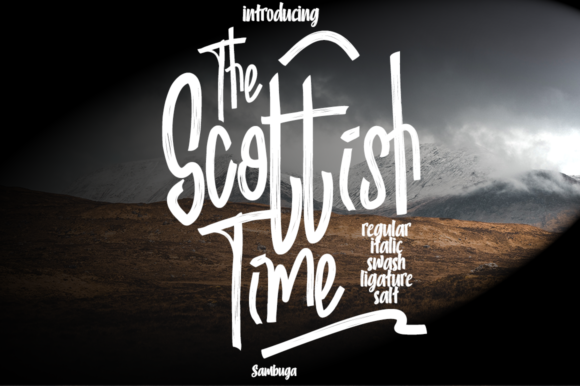 Scottish Time Font Poster 1