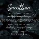 Scoutline Font Poster 6