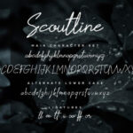 Scoutline Font Poster 6