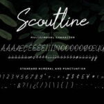 Scoutline Font Poster 7