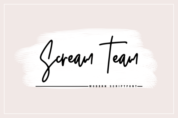 Scream Team Font Poster 1