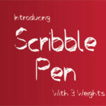 Scribbler Pen Font Poster 1