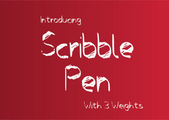 Scribbler Pen Font Poster 1