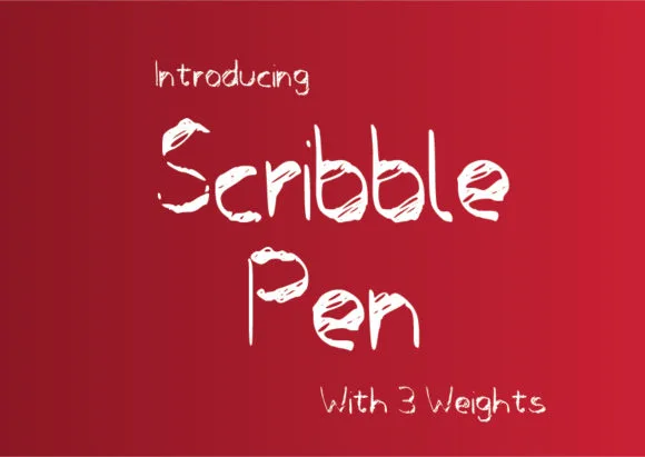 Scribbler Pen Font Scribbler Pen Font Poster 1