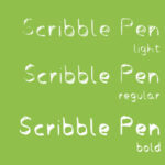 Scribbler Pen Font Poster 2