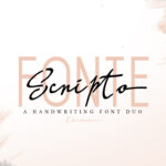 Scripto Fonte Font Poster 1