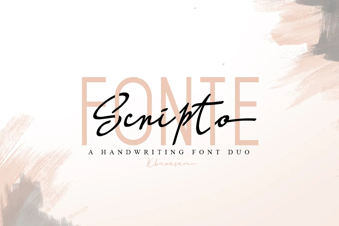 Scripto Fonte Font Scripto Fonte Font Poster 1