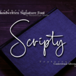 Scripty Font Poster 1