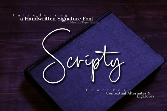 Scripty Font Poster 1