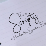 Scripty Font Poster 9