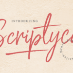 Scriptyca Font Poster 1