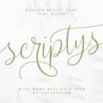 Scriptys Font Poster 1