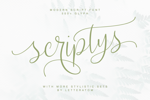 Scriptys Font Poster 1