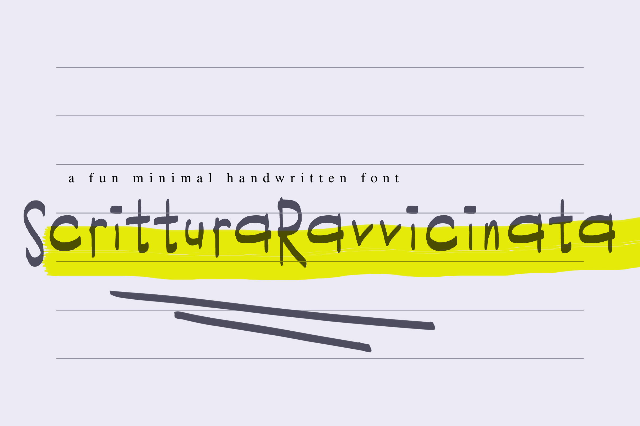 Scrittura Ravvicinata Font