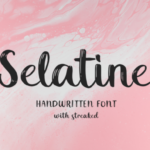 Selatine Font Poster 1