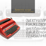 Selectric Script Font Poster 2