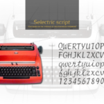 Selectric Script Font Poster 3