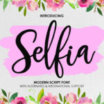 Selfia Font Poster 1