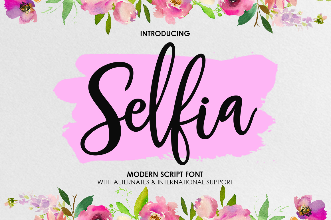 Selfia Font Poster 1