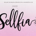 Selfia Font Poster 2