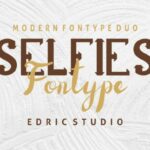 Selfies Font Poster 1