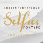 Selfies Font Poster 2