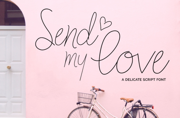 Send My Love Font Poster 1