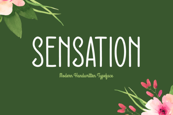 Sensation Font Poster 1