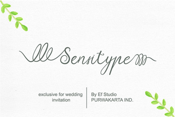 Sensitype Font Poster 1