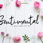 Sentimental Font Poster 1