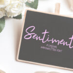 Sentimental Font Poster 7