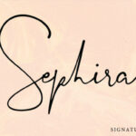 Sephira Font Poster 1