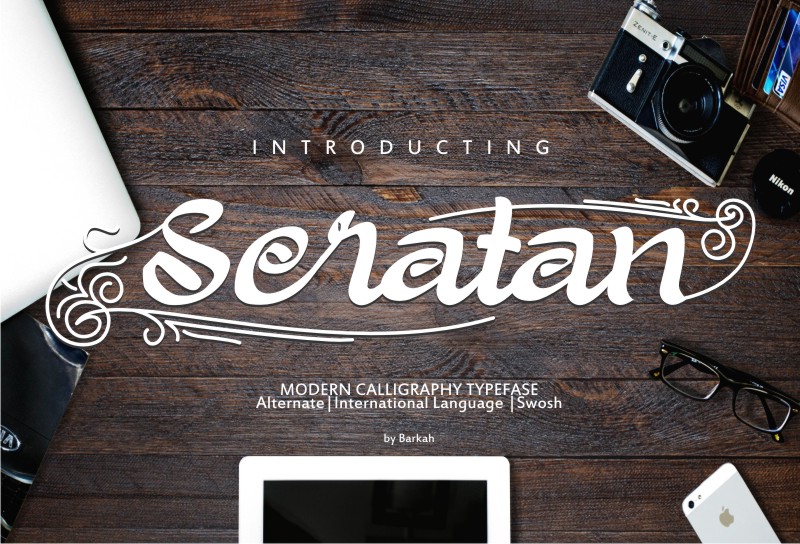 Seratan Font Poster 1